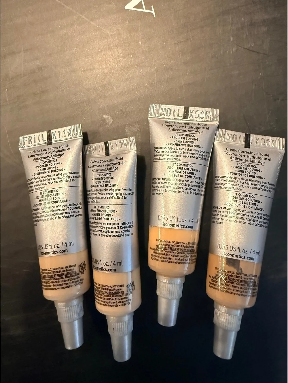 4 CT IT Cosmetics CC+ Color Correcting Full Coverage Cream SPF 50+